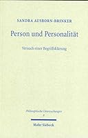 Person Und Personalitat - Versuch Einer Begriffsklarung 3161472101 Book Cover