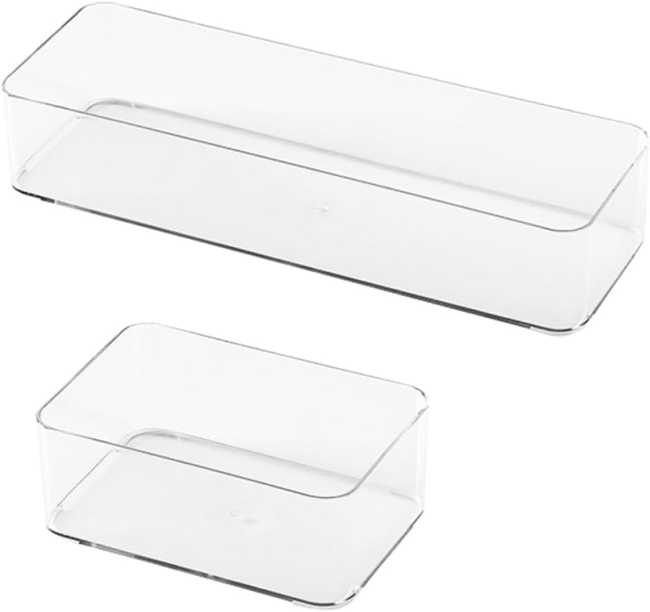 Multi-function Kitchen Drawer Organizer Storage Boxes 2pcs Large and Medium Small Household Convenient Storage Case for Kitchen Supply