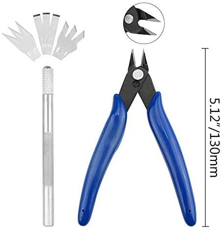 WMYCONGCONG 26 PCS Professional Gundam Modeler Basic Tools Craft Set Hobby Building Tools Kit with Storage Case for Gundam Car Model Building Repairing and Fixing Green