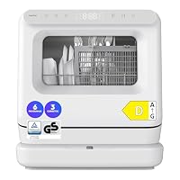 Mini lavavajillas de sobremesa MEDION DWT30 de 3 servicios con luz UV