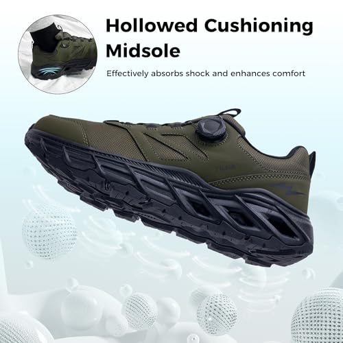 Image of Wide Walking Shoes for Men Arch Support Plantar Fasciitis Tennis Sneakers Non Slip Casual Athletic Running Shoes