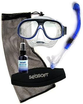 ARC Lens Visionaire Matrix Mask and Snorkel Set with Padded Mask Strap and Anti-Fog
