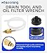 Mtsooning Advanced Engine Threaded Oil Funnel,Oil Filter Wrench and Drain Tool,Oil Filter Remover Tool Compatible with Toyota,Tacoma,Lexus,Camry, Corolla,Honda,Scion,Sienna,RAV4,RX350,etc