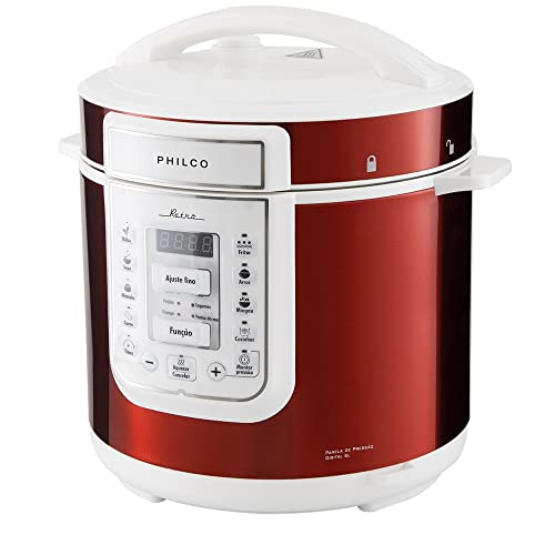 Panela de pressão, Retrô Ppp01vb, 6L, Vermelho, 110v, Philco
