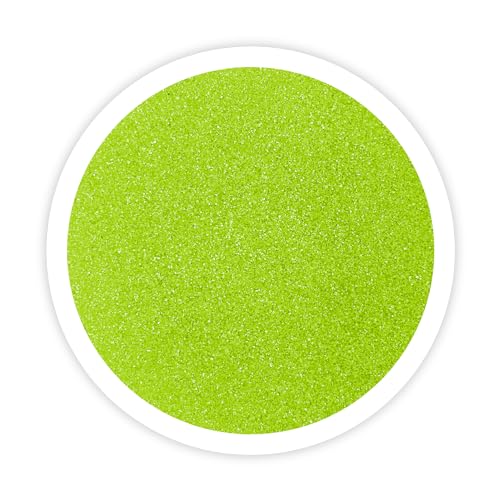 Sandsational Sparkle Kiwi Green Unity Sand, 1 LB (16 oz), Yellow-Green Colored Sand for Weddings, Vase Filler, Home Decor, Crafts, Terrariums, and More