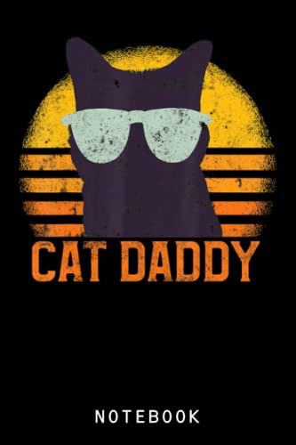 Cat Daddy Vintage Eighties Style Cat Retro Distressed Journal Notebook: Kawaii Cute Notebook