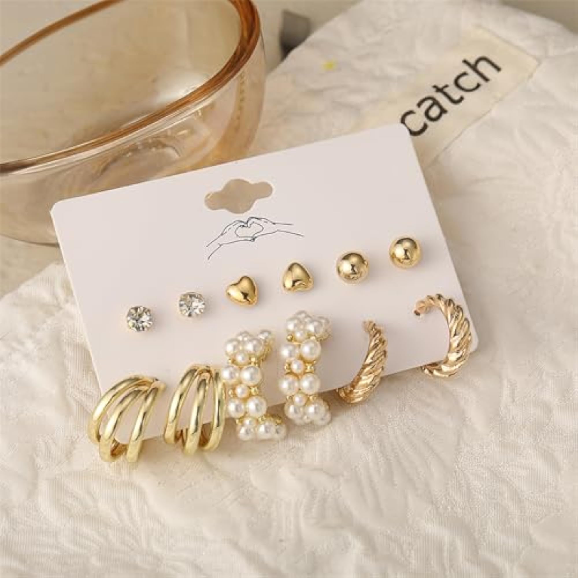 Fashionable Stud Earrings Set - Men & Women