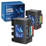 2026 3.09 Sublimation Ink Cartridge Compatible with Sawgrass SG500 SG1000 Printer All Versions | No Grid Lines Guaranteed | High-Performance & High-Viscosity Gel Ink | Long-Lasting(8 PK, B/C/M/Y)