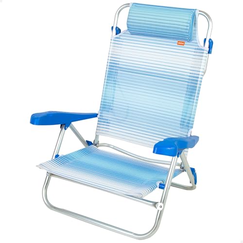 AKTIVE Silla playa plegable 8 posiciones