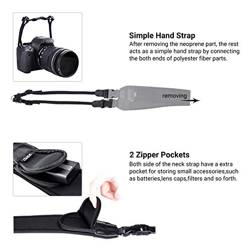 Universal Shoulder Neck Strap For Dslr Camera,Soft Neoprene Neck Belt Strap With Quick-Release,Camera Strap For Canon R5 R6 R7 R Rp 5Dm4 6Dm2 7Dm2 90D 80D Nikon D850 D750 D7500 Sony A7R V And More #TOP1