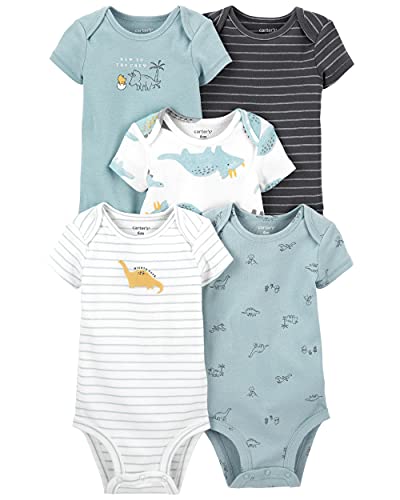 Image of Carter's Baby Boy Multi Pack Bodysuits (New to the crew, 3 Months)