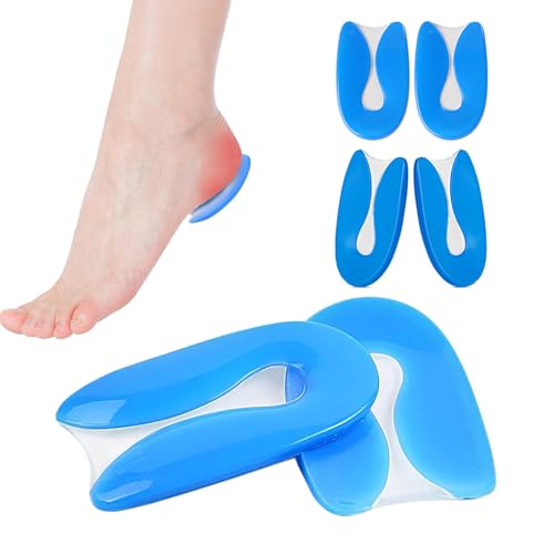 3 Pares Talonera De Silicona Espolones De Talón U Plantillas Taloneras De Silicona Para Fascitis Plantar Almohadillas De Gel Protector De Talón Taloneras Fascitis Plantar Para Hombres Y Mujeres