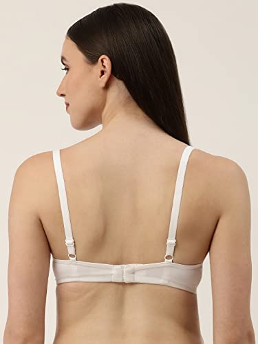 Image of EVA & JOY Women's Solid Lightly-Padded Non-Wired Full Coverage T-Shirt Bra (Pack of 1)