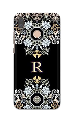 Image of PRINTFIDAA Name II Initial II Letter Floral Pattern Alphabet R Printed Designer Hard Back Case Cover for Huawei P20 Lite /Huawei Nova 3e, ANE-LX1, ANE-LX2, ANE-LX3, ANE-LX2J -(SF) MVN1007