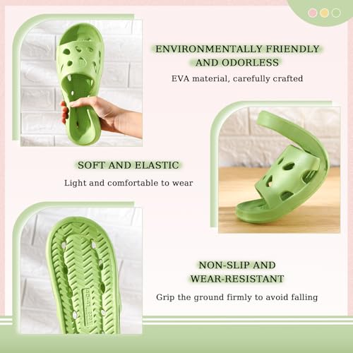 3 Pairs Shower Shoes Bulk Women Men Bathroom Shower Slippers Quick Drying Non Slip for Home Pool Beach Indoor3