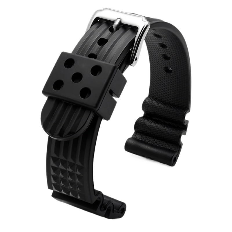 Bracelet Seiko silicone 22mm plus long résolvant le manque de confort