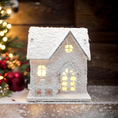 Maisons de Noël illuminées LED en matériau durable de haute qualité - 8