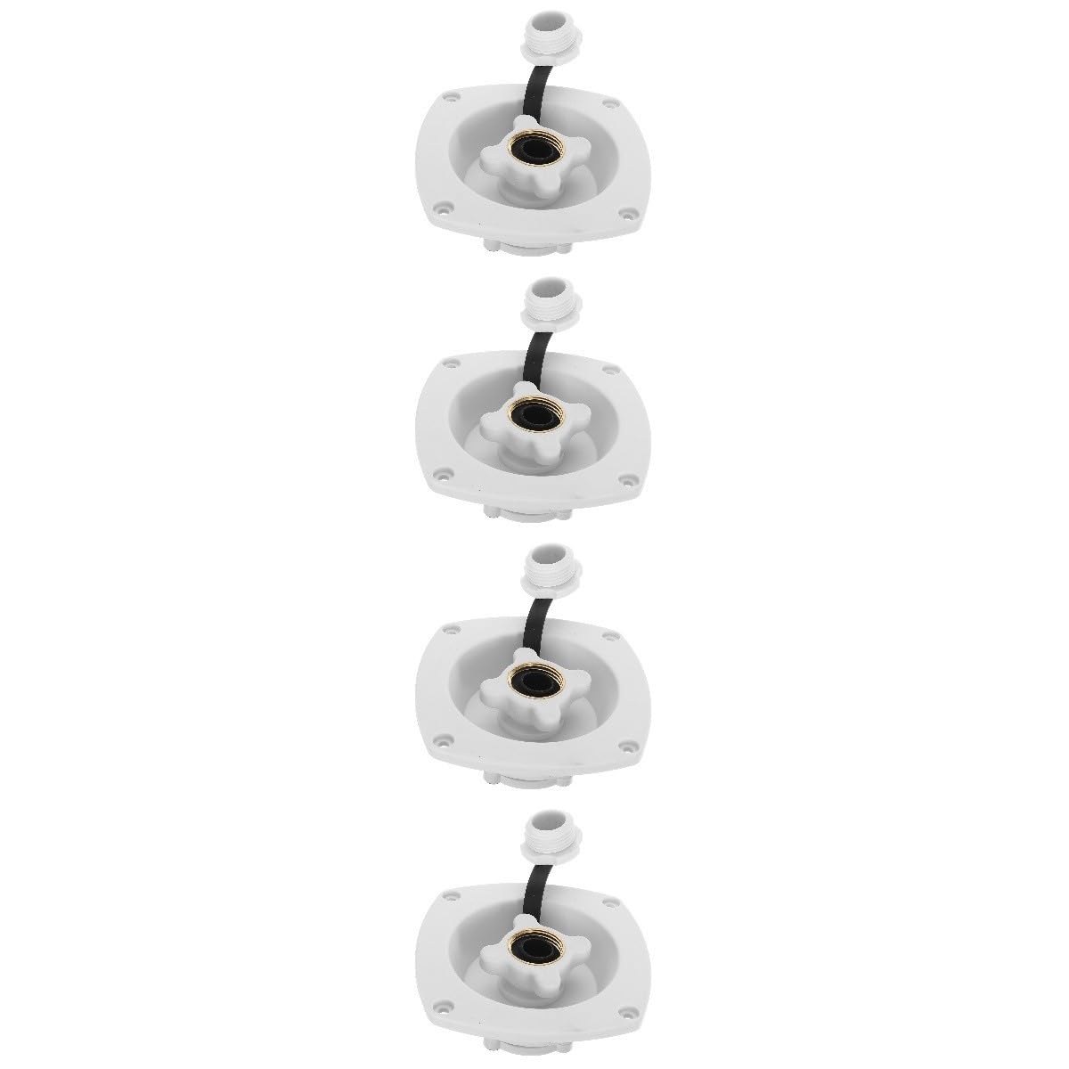 SOLUSTRE 4piezas Tapa De De Agua Para Rv y De Entrada De Agua Accesorio De Modificación Para Autocaravanas Diseño Minimalista y Contra Fugas Instalación y Elegante