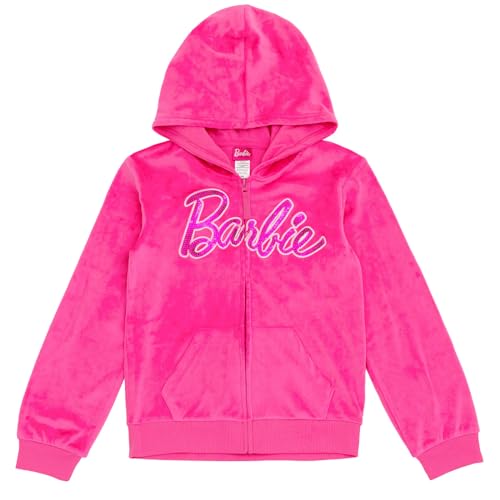 Barbie Velour Matching Family Zip Up Hoodie Pants Outfit Set Newborn to Adult Sizes (Newborn - 2XL)2
