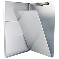 SNAPAK ALUMINUM FORMS FOLDER, 1/2\ CAPACITY, HOLDS 8-1/2W X 14H, SILVER