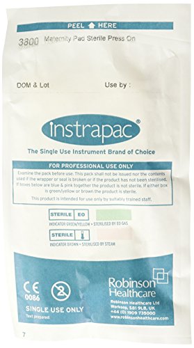 Instrapac 3800 Mutterschafts-Pads zum Aufpressen, steril (50 Stück) Cover