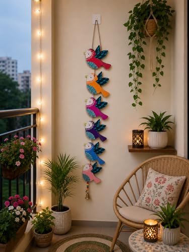Image of Handmade Birds Latkan Door wall Hanging for Home Decor Garden Balcony Festival Decorative Wall Hanging Home Decoration Item (Pack of 1 Set)