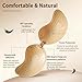 BHDUDF Adhesive Bra Strapless Sticky Invisible Push up Silicone Bra for Backless Dress with Nipple Covers Sticky Bras-B Cup