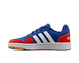 Cierre de cordones adidas Hoops 2.0 K, Zapatillas de Baloncesto Unisex Adulto, AZUREA/FTWBLA/Rojint, 39 1/3 EU
