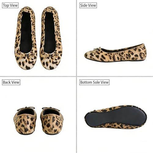 Image of Women's Foldable Ballet Flats - Portable Flat Shoes for Travel and Wedding that Fit in Your Purse