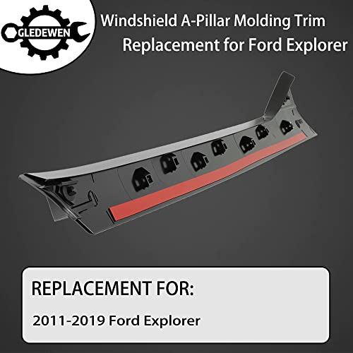 image for Gledewen Windshield Trim Molding A-Pillar Set, Compatible with 2011-20