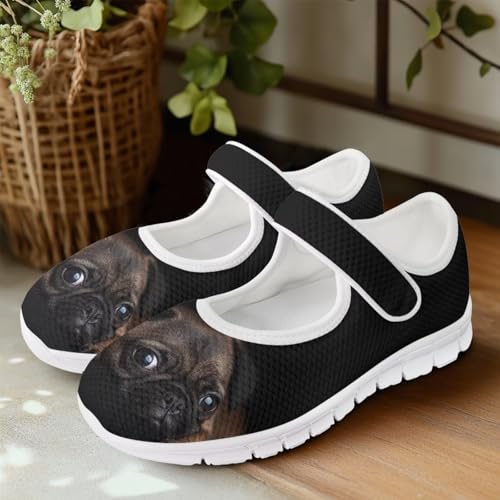 JoyLamoria Skull Rose Flats for Women Mesh Sneakers Fashion Causal Walking Shoes Womens Mary Jane Sneakers Y2K Gothic Footwear4