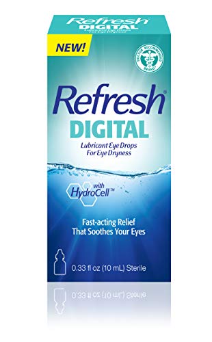 Refresh Digital Lubricant Eye Drops For Dry Eyes, 0.34 Fl Oz Sterile