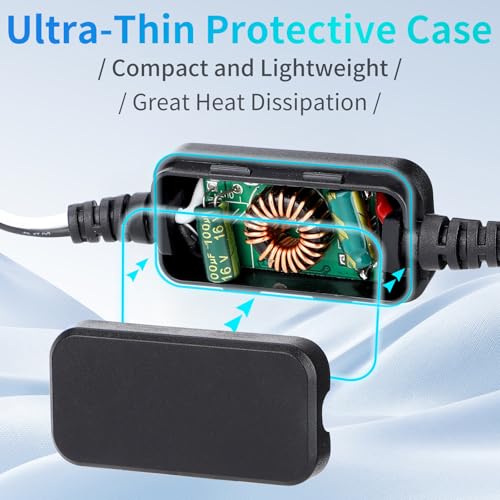 DROK 12V to 6V Step Down Converter, DC 11-32V to 6V 3A Buck Converter, 24V 12V DC Power Supply Voltage Regulator for Vehicle Car Truck RV Solar Panels by DROK - Image 2