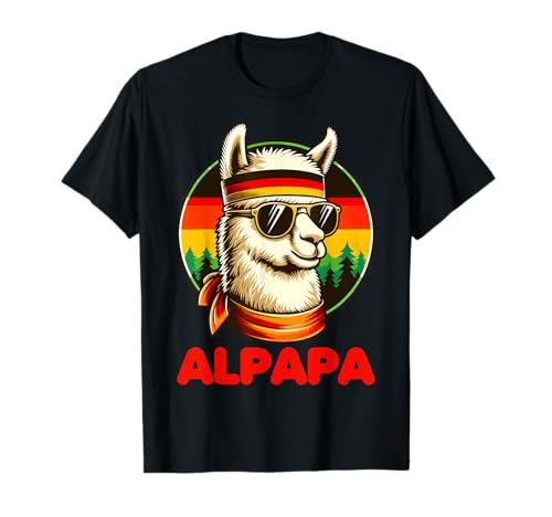 Alpapa mejor papá alpaca con bandera alemana Día del Padre Camiseta