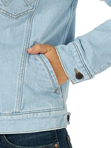 Wrangler Damen Retro Sherpa Gefütterte Jacke, Bleach Denim, XXL – Ansicht 5