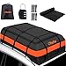 Dachbox Auto 21 Kubikfuß, Ohuhu 840D Wasserdicht Dachtasche Auto mit Anti-Rutsch-Matte, Verstärkte Gurte, Türhaken und Gepäckschloss, Dachgepäckträger alle Fahrzeugdächer mit/ohne Gepäckträger