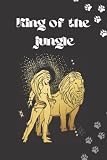 King of the Jungle Themed Journal with Lion Logos: Lined Writing NoteBook, 120 pages for lovers of Earthly Creatures or for personal use