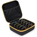 tangones para pesca A prueba de polvo: la cremallera proporciona una protección superior para tus gafas de sol y gafas, protegiendo tus gafas del polvo.