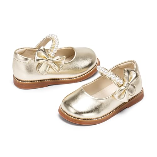 Image of PHIRAMIN Toddler Girl Mary Jane Dress Shoes-Little Girl School Uniform Shoes for Wedding Party