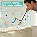 Dirvin Aquarium Vacuum Gravel Cleaner, 8 in 1 Removable 20W Fish Tank Cleaner Gravel Vacuum for Aquarium, Strong Suction for Change Water Wash Sand Clean Algae Water Circulation