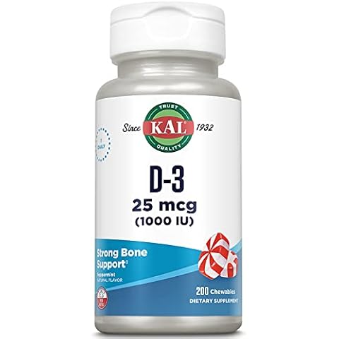 KAL Vitamin D-3 1000 IU Chewable Cover