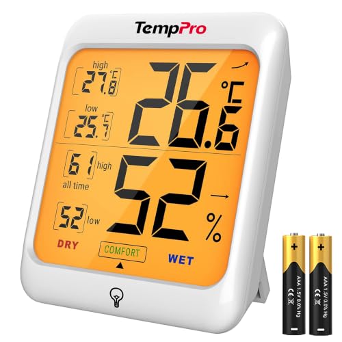 TempPro TP53 Termómetro Higrómetro Digital Medidor, Temperatura de Interior