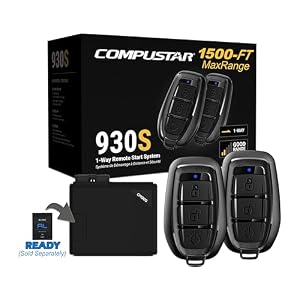 Compustar CS930-S 1-Way Remote Start & Keyless Entry System – 1,500-Ft Range