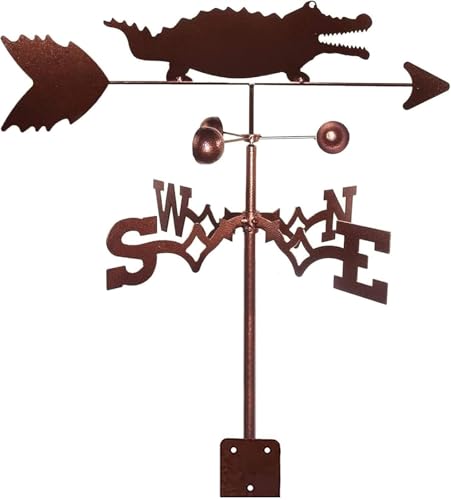 Banderuola da Giardino, Ventose, Finitura Rame Anticato, Acciaio con Rivestimento a Polvere Resistente(A)