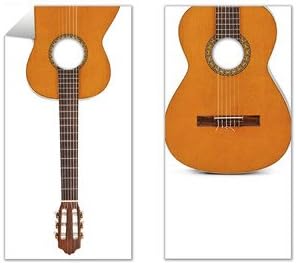 2 Piece Acoustic Guitar Cornhole Board Decal Set
