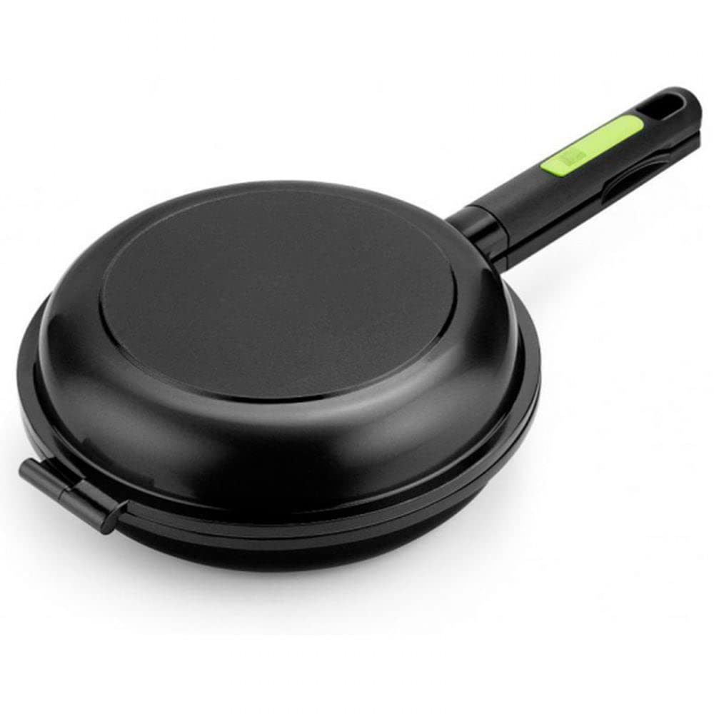 BRA Prior | Padella doppia 24 cm, per tortillas, in alluminio fuso con antiaderente, senza PFOA, adatta a tutti i tipi di piani cottura, induzione inclusa
