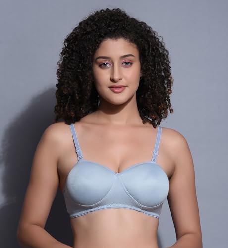 Image of SPUNN Women's Cotton Blend Light Padded Wirefree T-Shirt Bra Combo