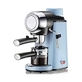 LKNJLL Brewer café, máquina de café Espresso con Bomba de Leche vaporizador Tradicional máquina...