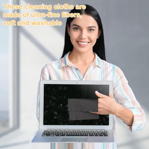 Hochwertig Mikrofaser Reinigungstücher Brillenputztuch für Brillen, 10 Stück, Bildschirme, Tabletten, Gläser, (15 x 18 cm)