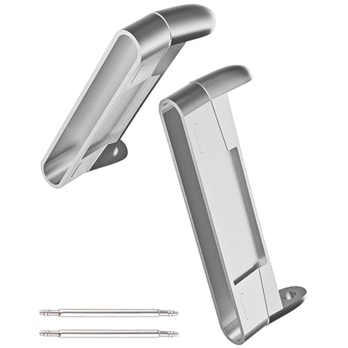 2x ストラップコネクタアダプター Versa3 と互換性あり調整可能な金属リンクアタッチメント手首接続時計ストラップスマート時計バンド交換スポーツ手首クイックリリース
